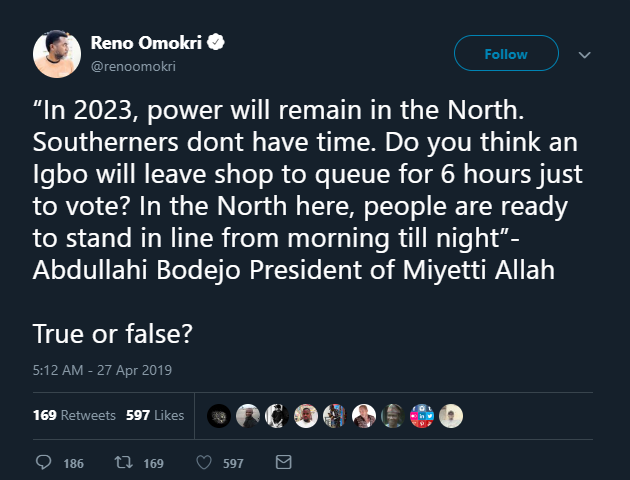 Power will remain in northern nigeria
